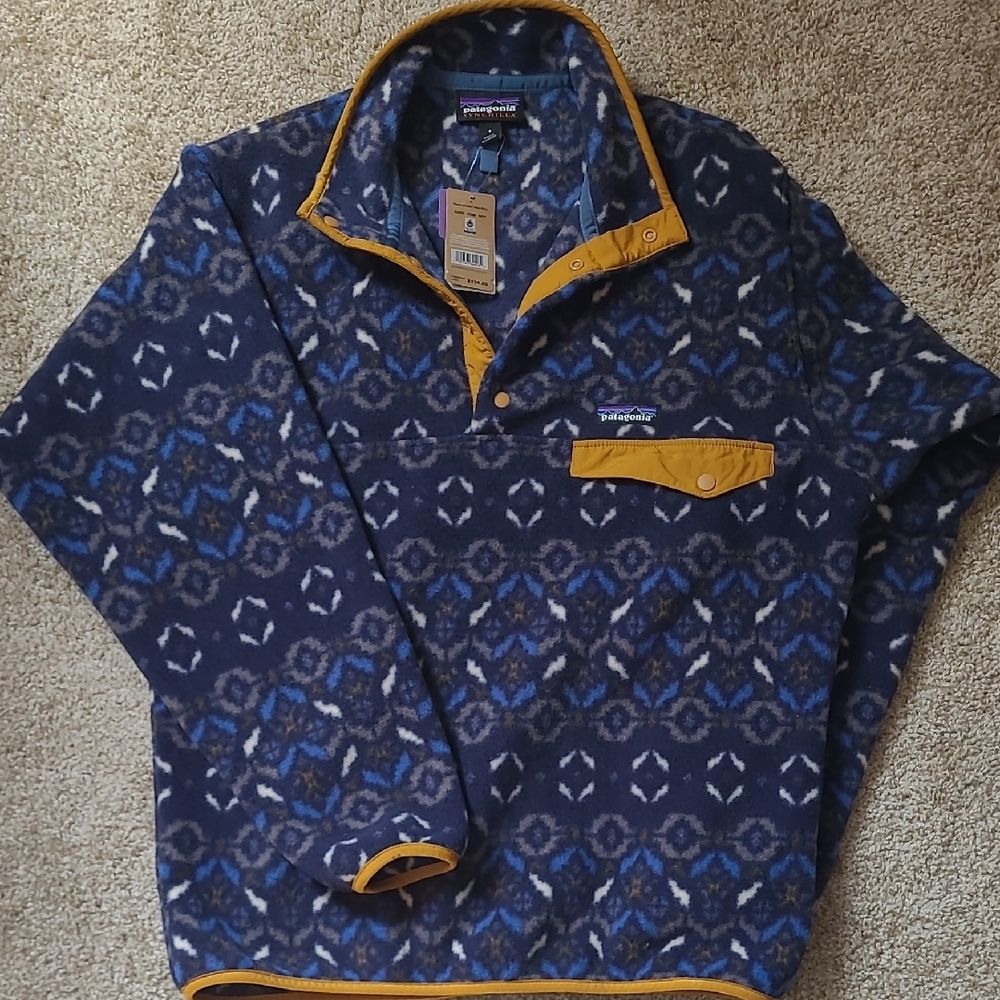 Patagonia Men's Synchilla Snap T Pullover  Fleece Size Small